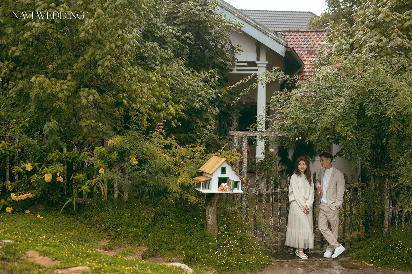 Bộ ảnh Sweet Love của Navi Wedding giữa không gian xanh